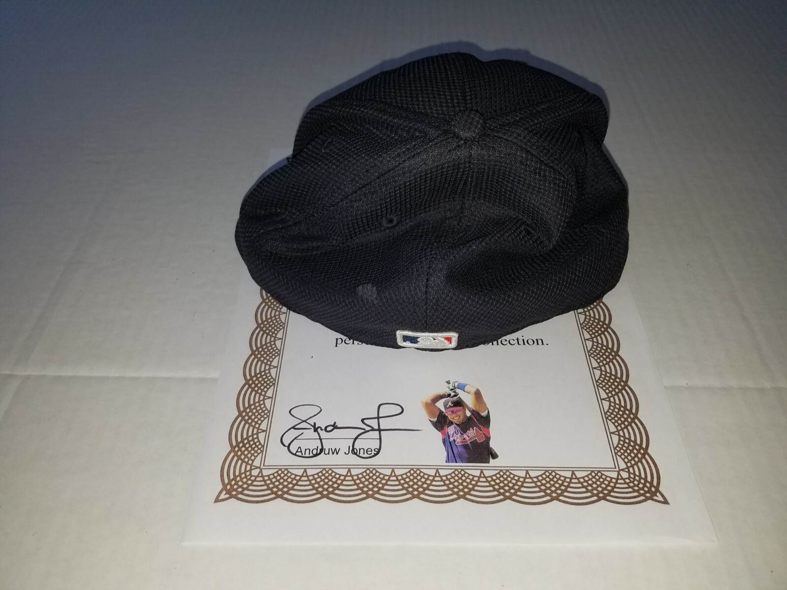 Andruw Jones Atlanta Braves GAME USED AUTOGRAPH HAT MLB ALL STAR
