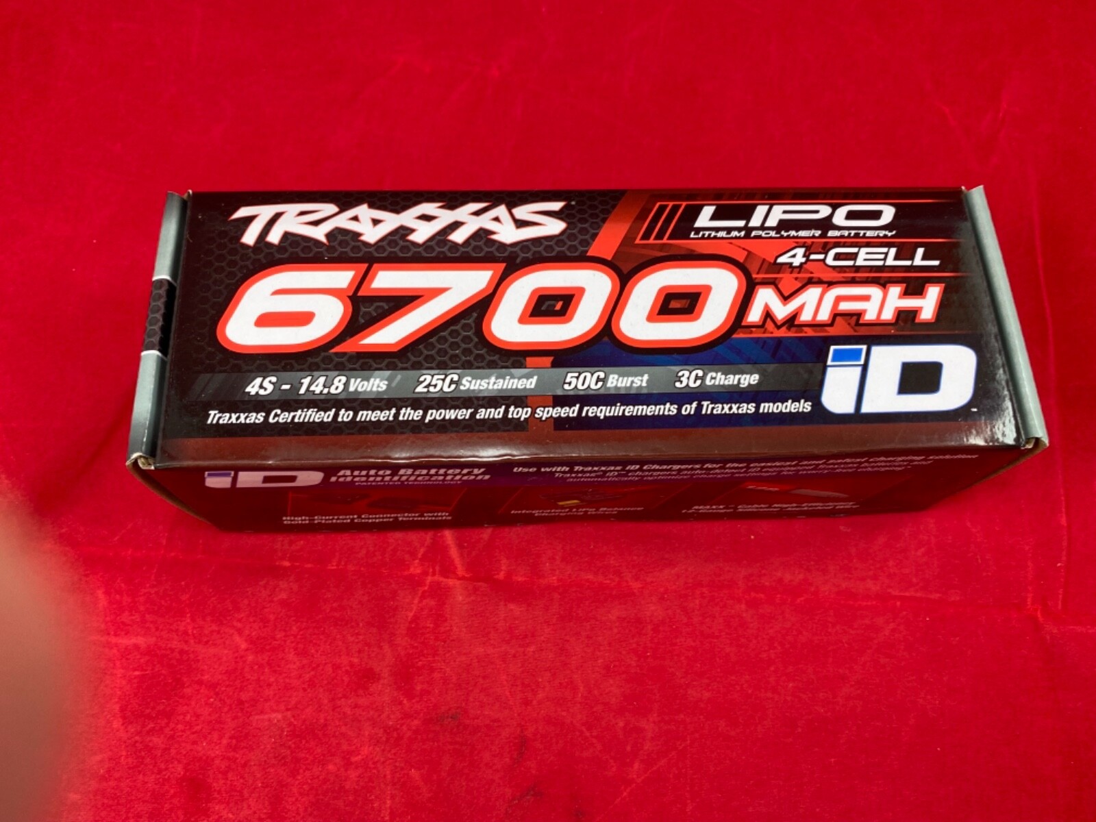 TRAXXAS 2890X 4S 14.8V 6700mAh 25C LiPo BATTERY w/iD TRAXXAS 2890X 4S 14.8V 6700mAh 25C LiPo BATTERY w/iD
