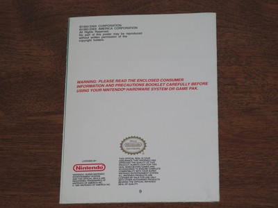 EVO E.V.O. Search for Eden SNES Manual/Poster Instruction Booklet Super Nintendo