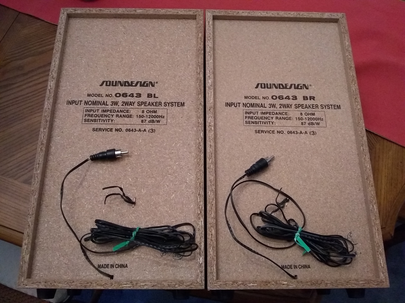 Soundesign Speakers Model 0643 BR (pair)
