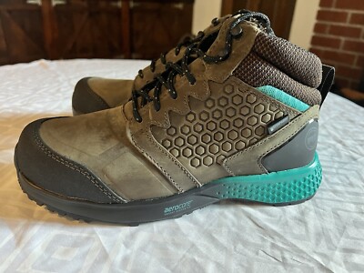 Women Timberland PRO Reaxion Mid Composite Safety Toe Waterproof Work Boots 8