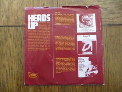 Various   Heads Up - 1970 - Epic AS 4 7'' 6-Song 33 RPM EP VG/VG PROMO COPY