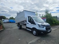 2021 ON 21 PLATE FORD TRANSIT 350 LEADER ECOBLUE TDCI 130 LWB TIPPER PICKUP ULEZ