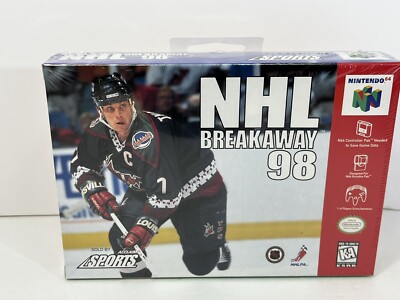N64 Brand New Factory Sealed NHL Breakaway 98 Nintendo 64 CIB UNOPENED Hangtab