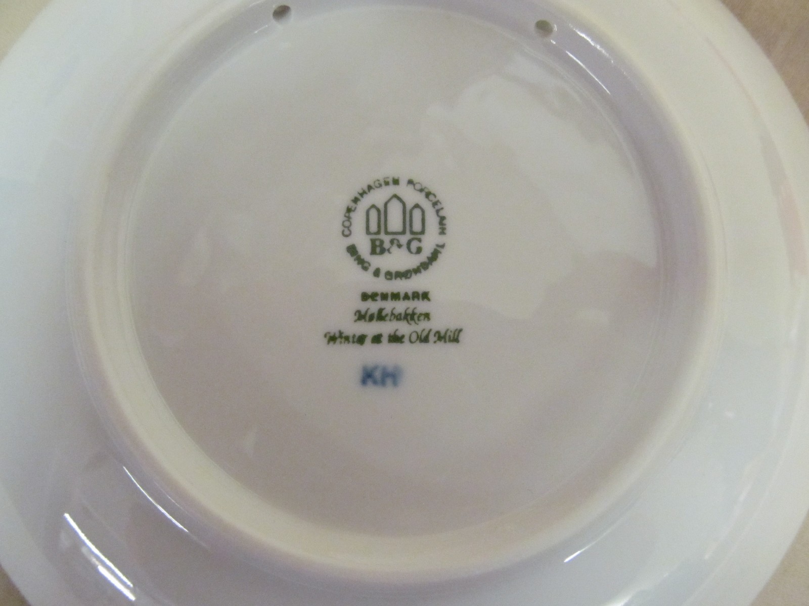 Bing & Grondahl Jule-After Blue Copenhagen 1996 Christmas Plate with COA & Box