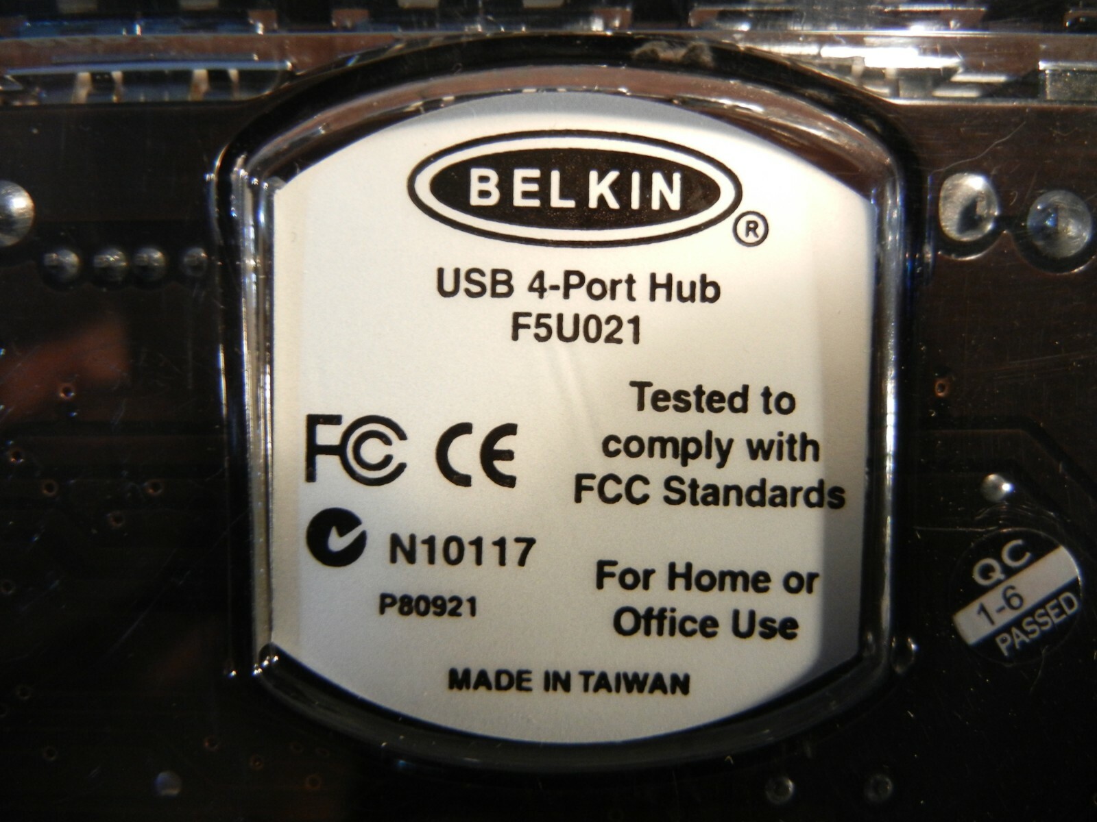 Belkin F5U021 USB 4-Port Hub + Power Cord