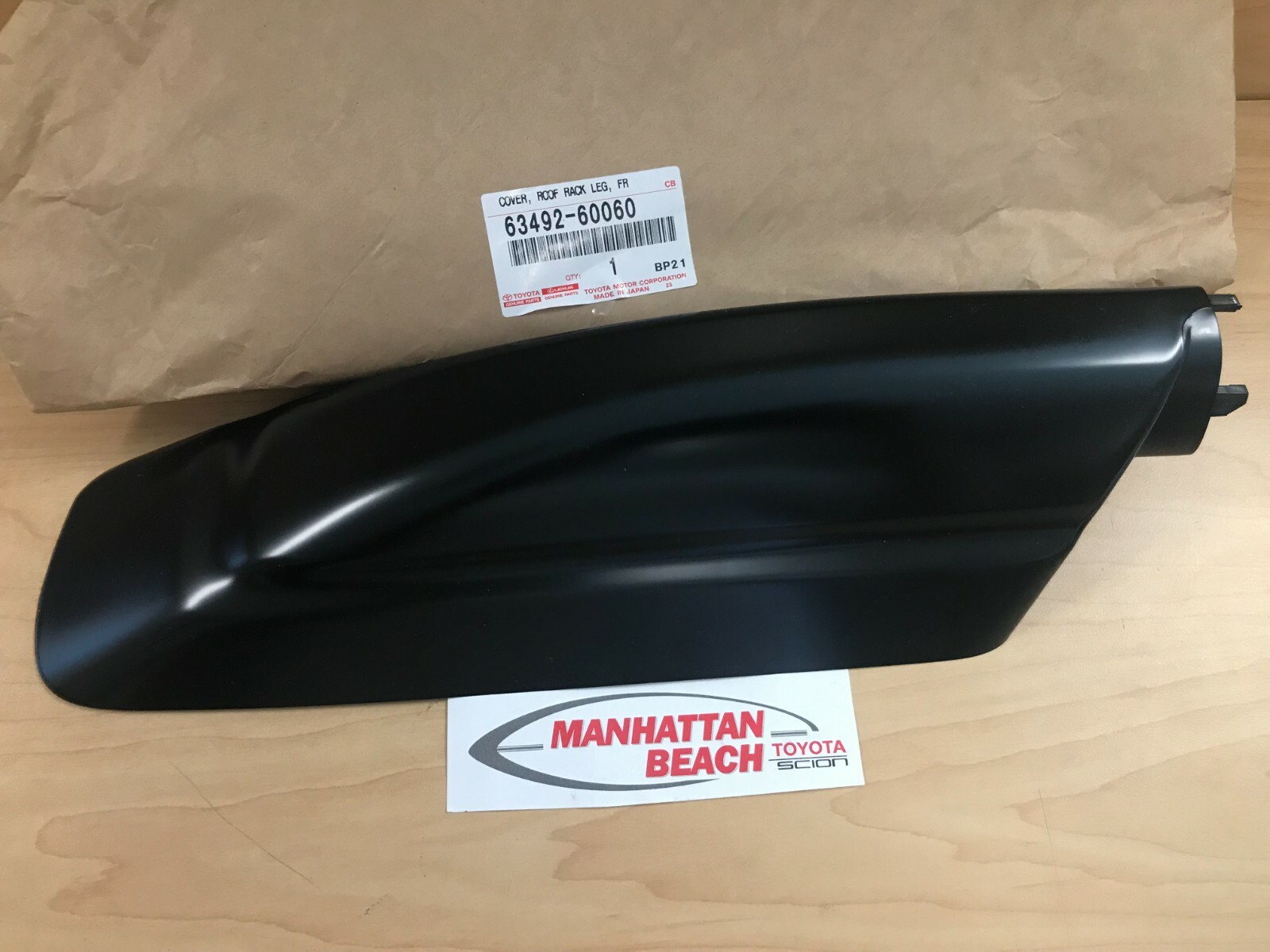 03-07 LAND CRUISER LEFT DRIVER FRONT ROOF RACK COVER NEW OEM