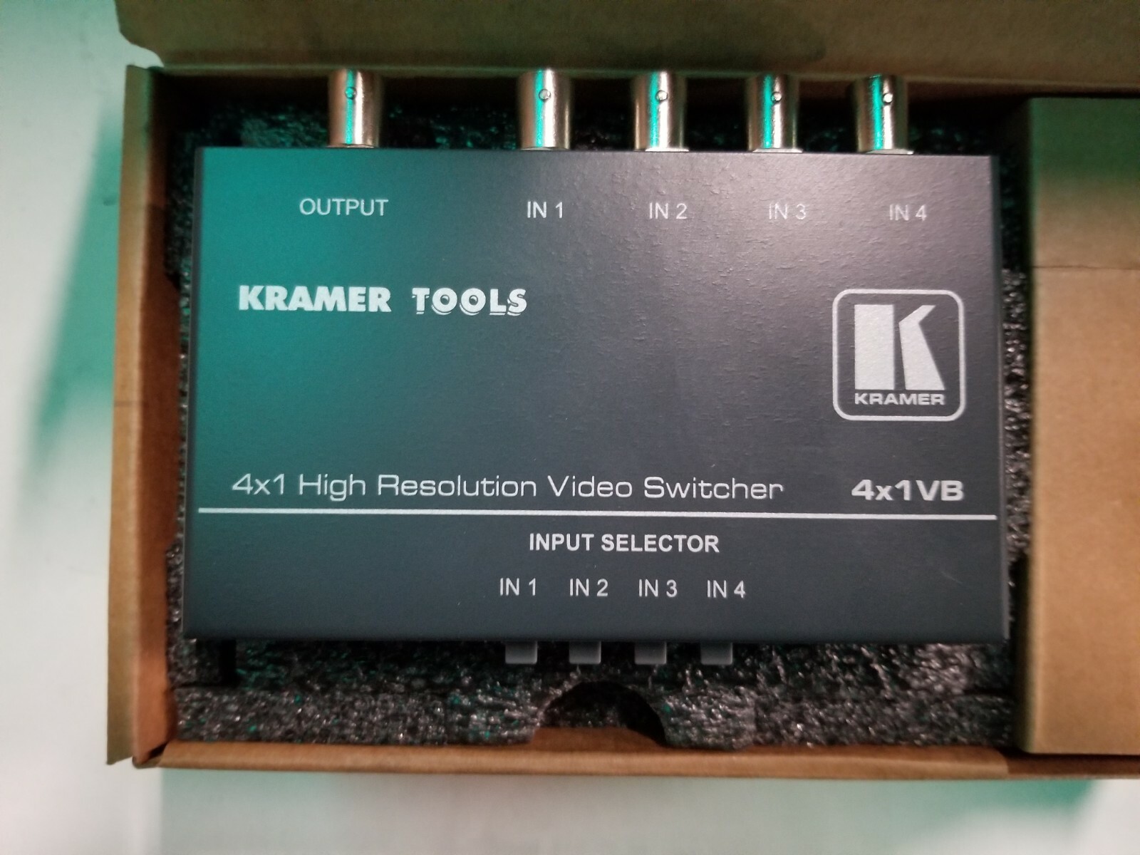KRAMER 4x1VB 4 x 1 Passive High Resolution Video Switcher Composite