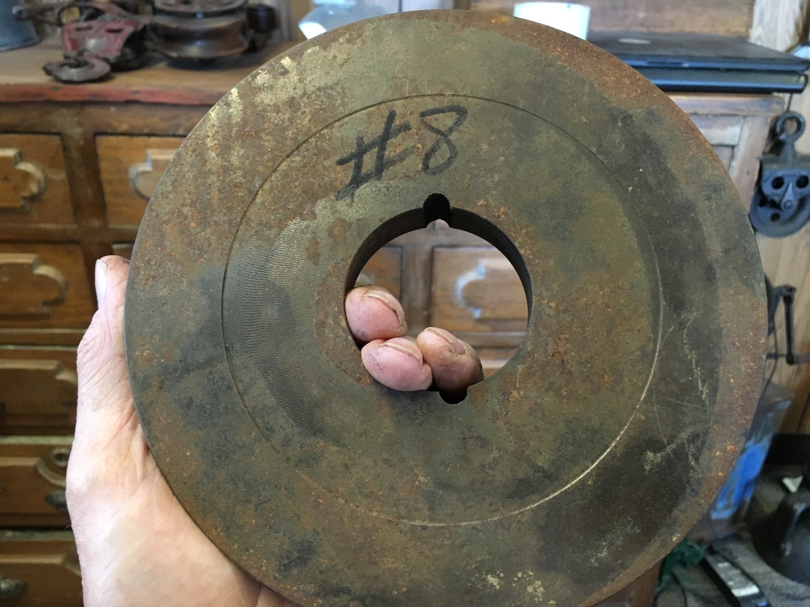 Sheave V-Belt Pulley NOS lot 8  7 1/8