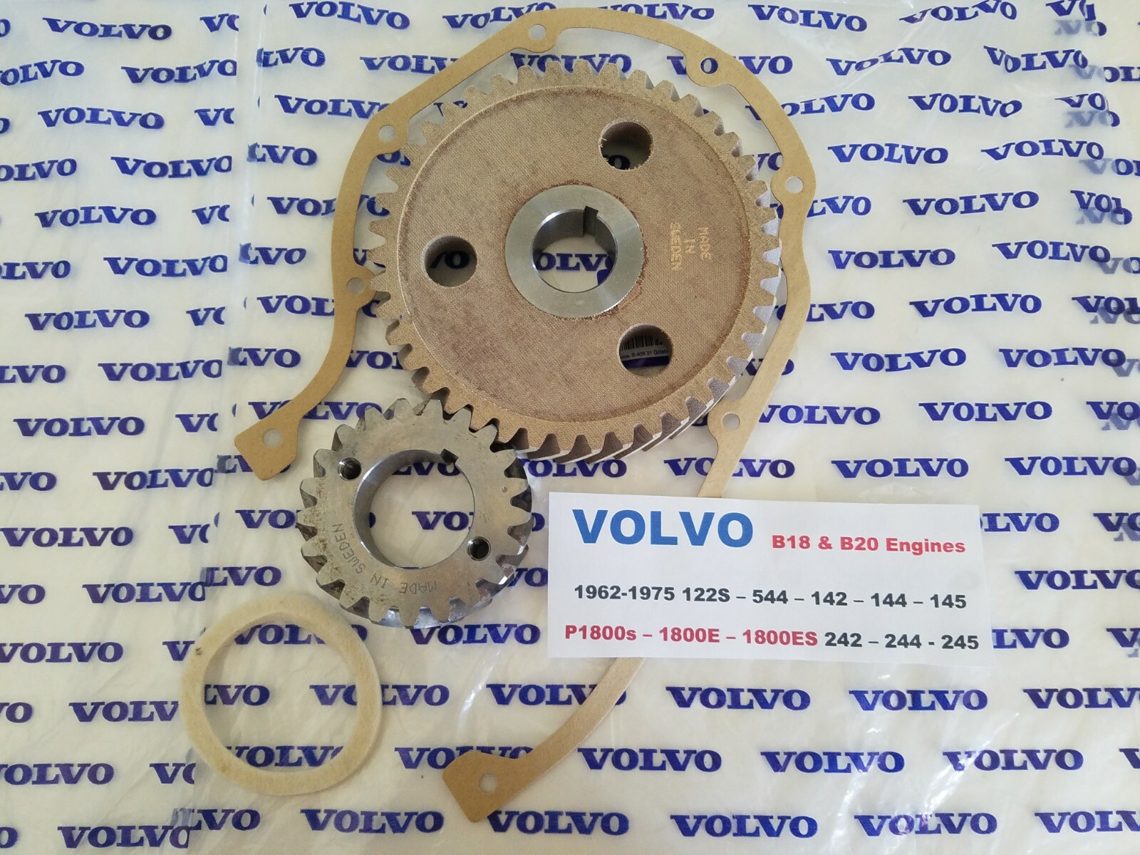 Volvo B18 - B20 Engines Timing Gear Set P1800 - 122S - 544