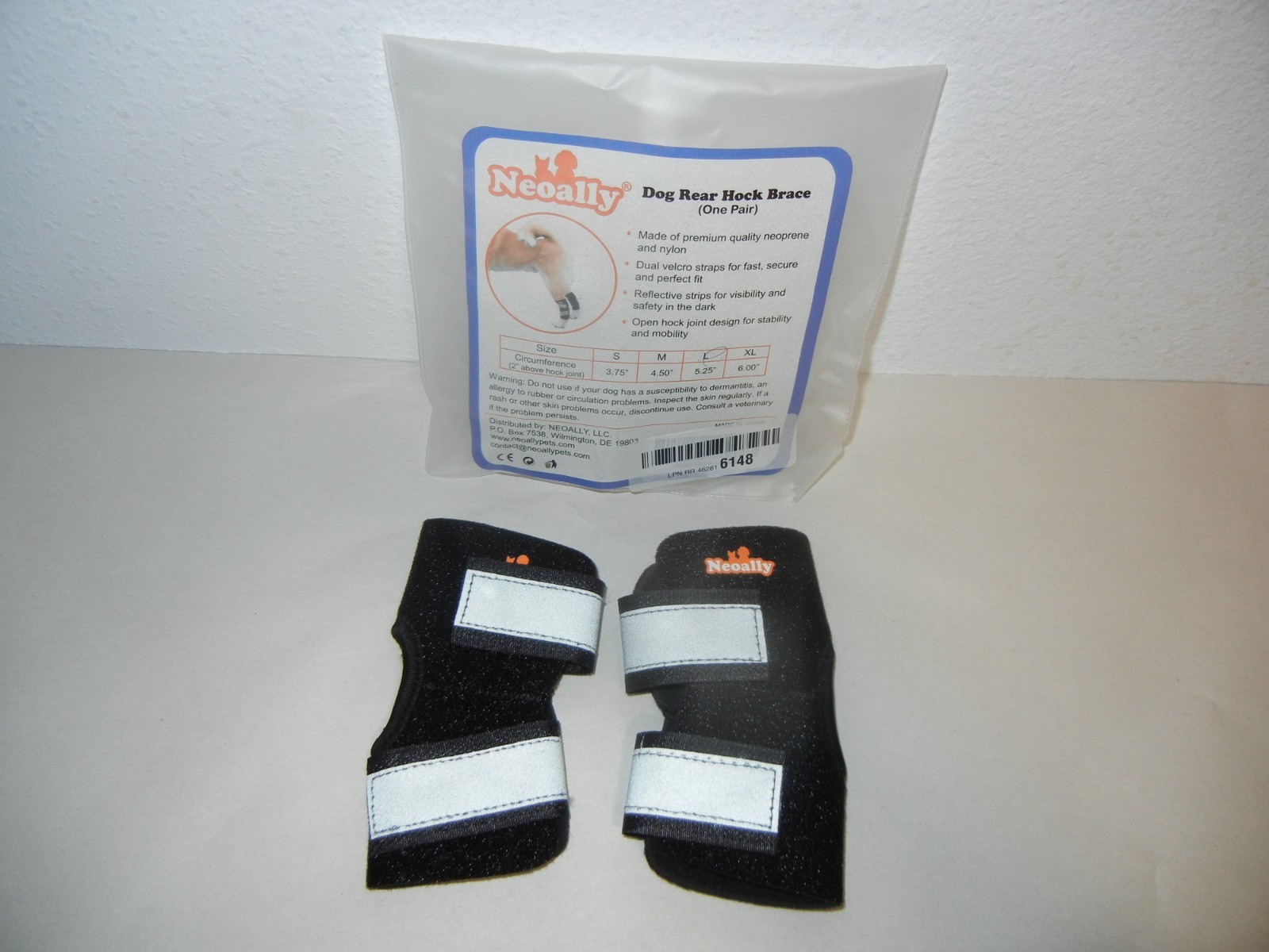 NEOALLY DOG REAR HOCK BRACE ONE PAIR LARGE 5.25