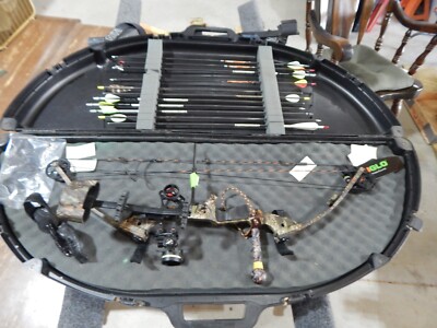 Parker Hunter Mag & Lots Of Extras Ready To Go Beman Arrows BowString Case LH