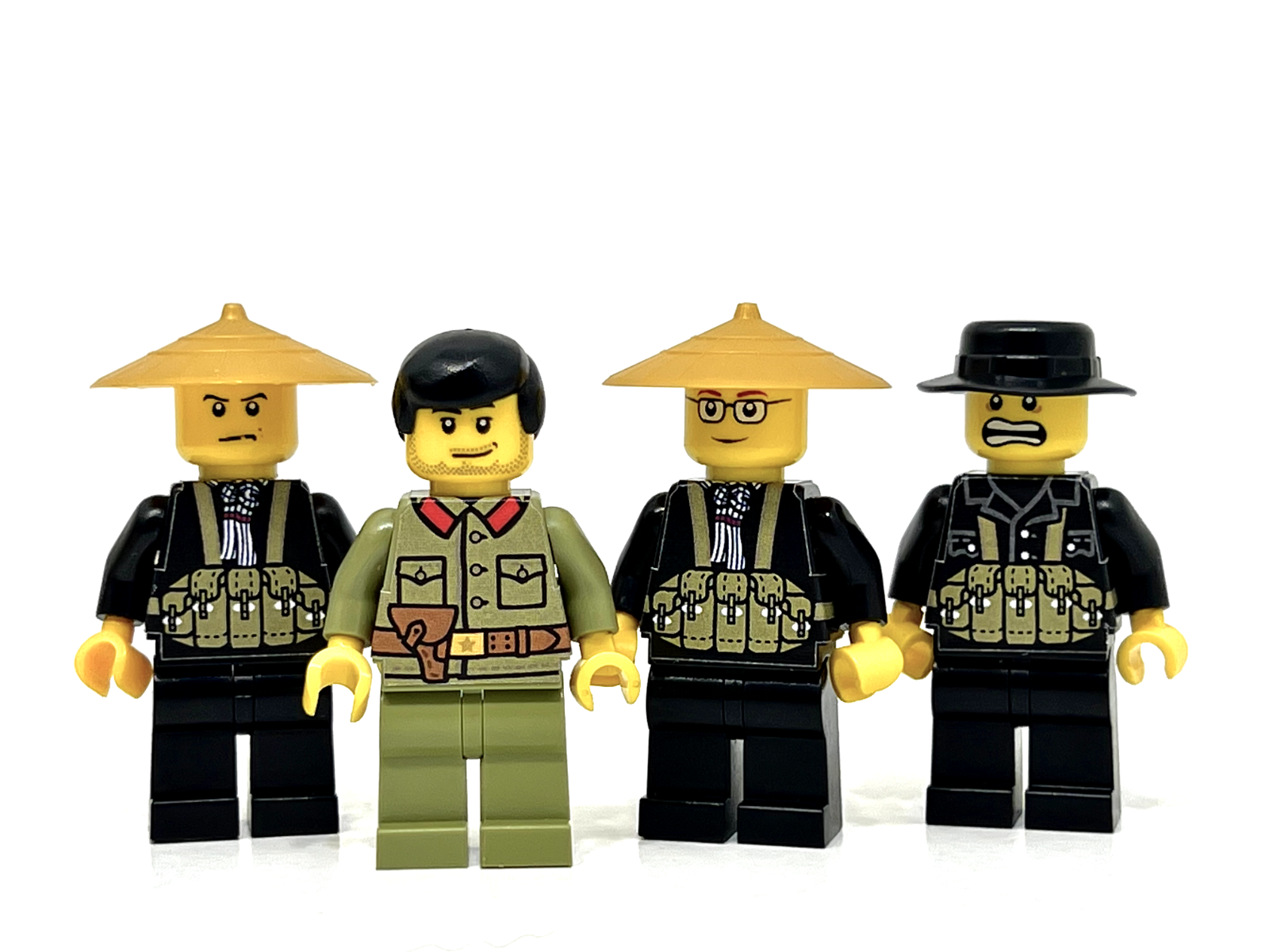 Brickmania Vietnam (Viet Cong Guerilla) Soldiers Lot of 4