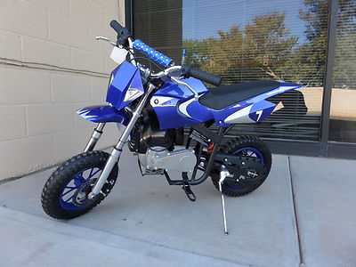 Brand New High Performance 4 Stroke 40cc Blue Mini Dirt Bike 