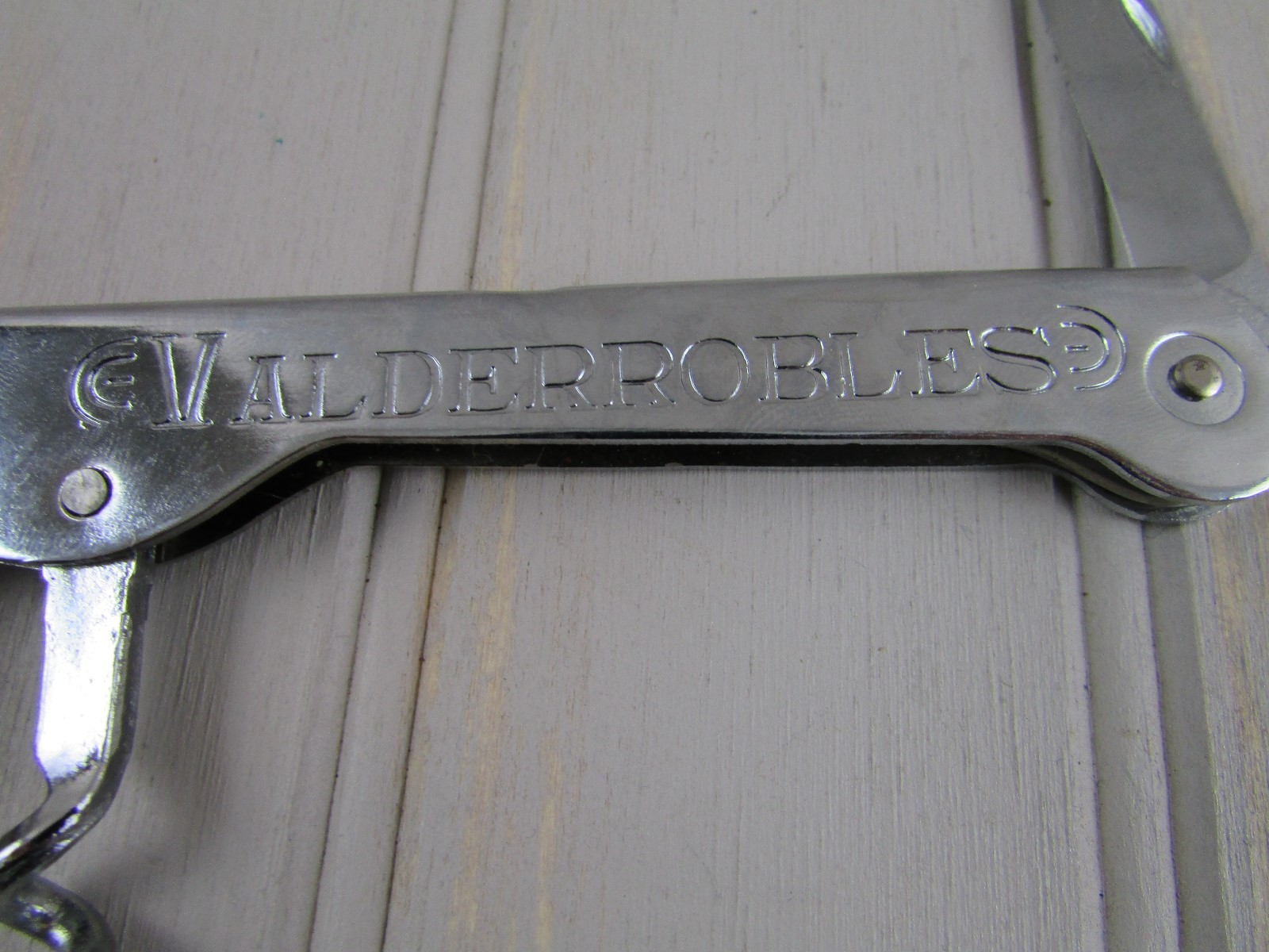 Vintage Corkscrew Bottle Opener Valderrobles Saint Felicien Stainless