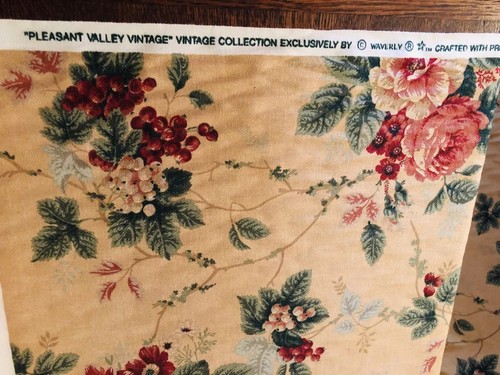 Pleasant Valley Vintage Collection Lucinda Waverly Fabric by the Yard New Unused