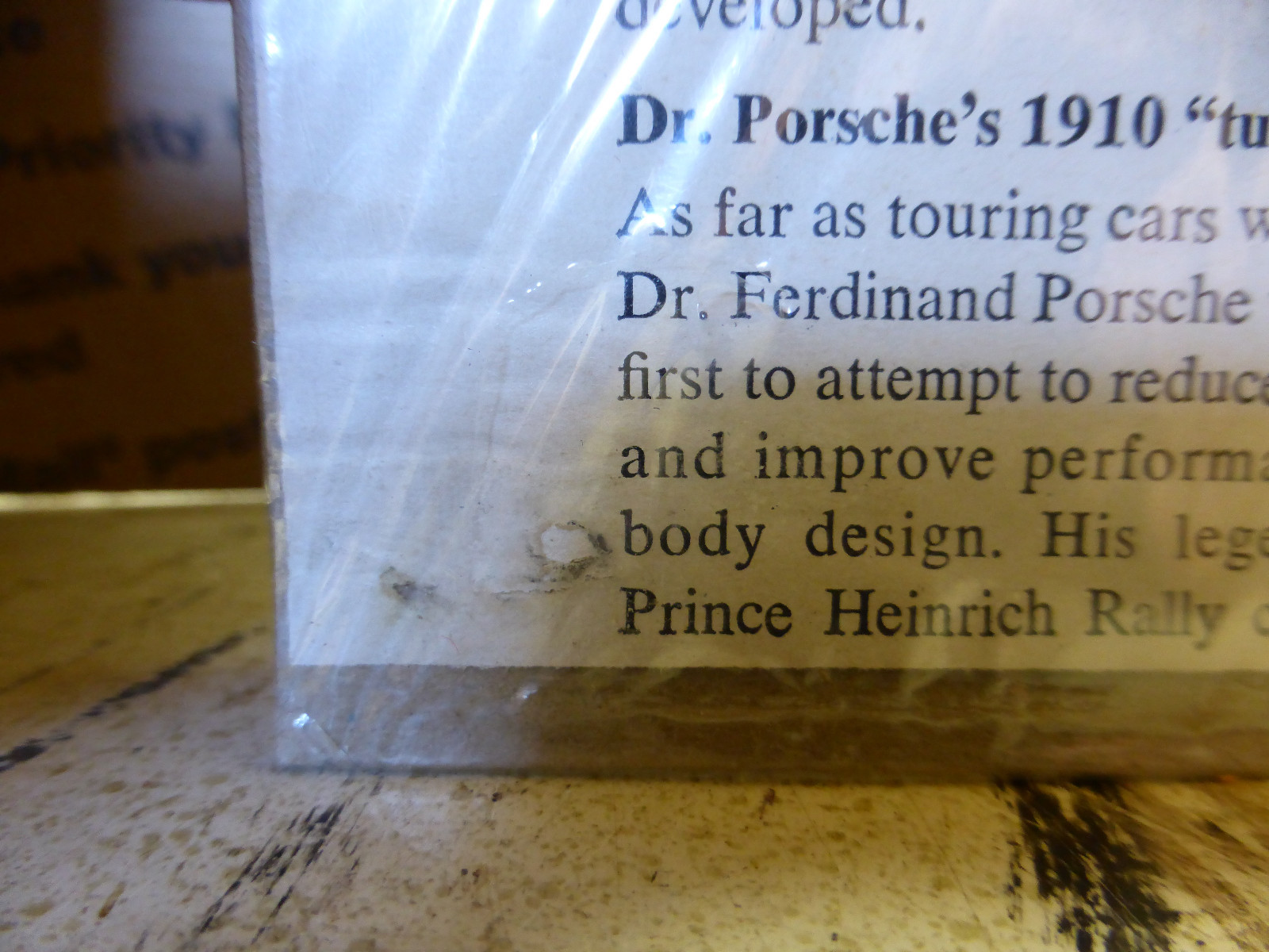 Porsche Aerodynamic Tulip 1962 Porsche 356 Vintage Print Advertisement