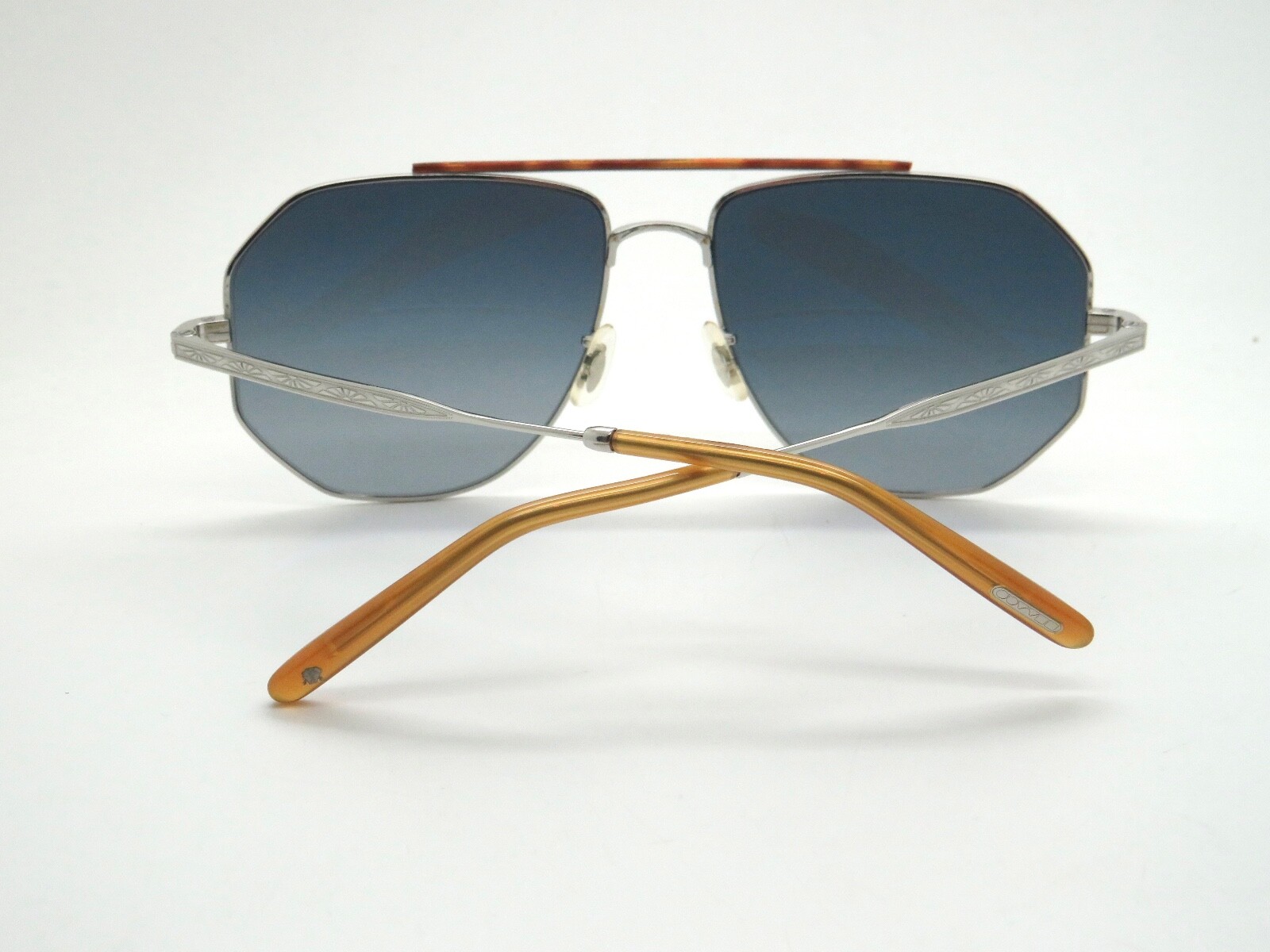 Pre-owned Oliver Peoples Brunello Cucinelli Ov1317st 503619 Moraldo Silver Sunglasses In Blue