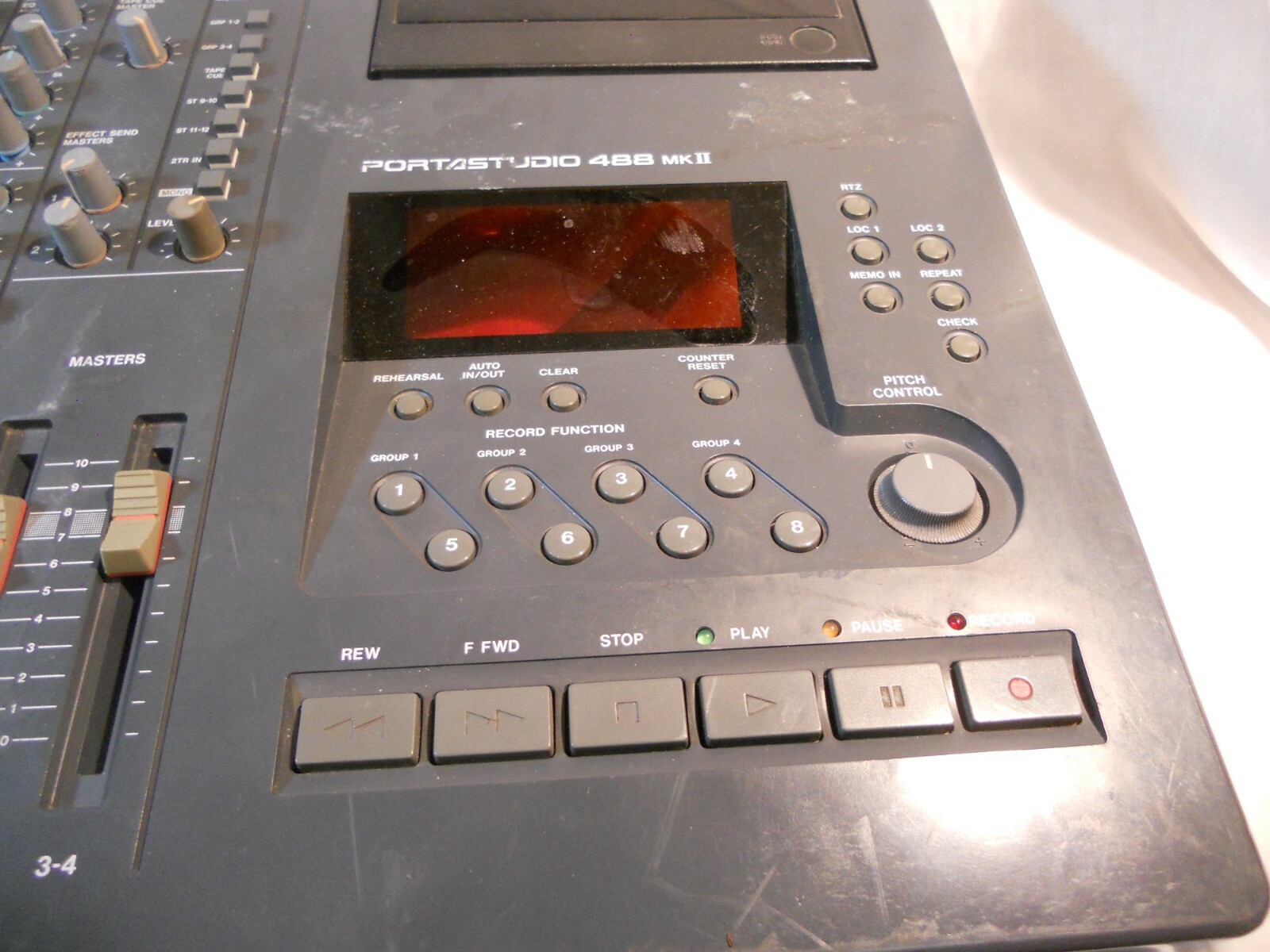 TASCAM 488 MKII Vintage 8 track Portastudio Upper Mixer Case AS IS No returns
