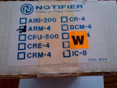 NOTIFIER  ARM-4   ''NEW OPEN BOX''