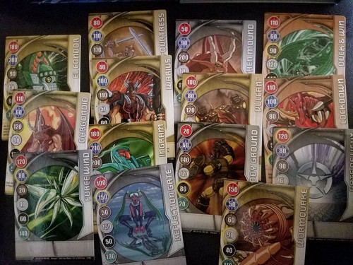 Bakugan Battle Brawlers Card Lot 2 Boxes Magnetic, Holo, & More. 120+ Cards USED