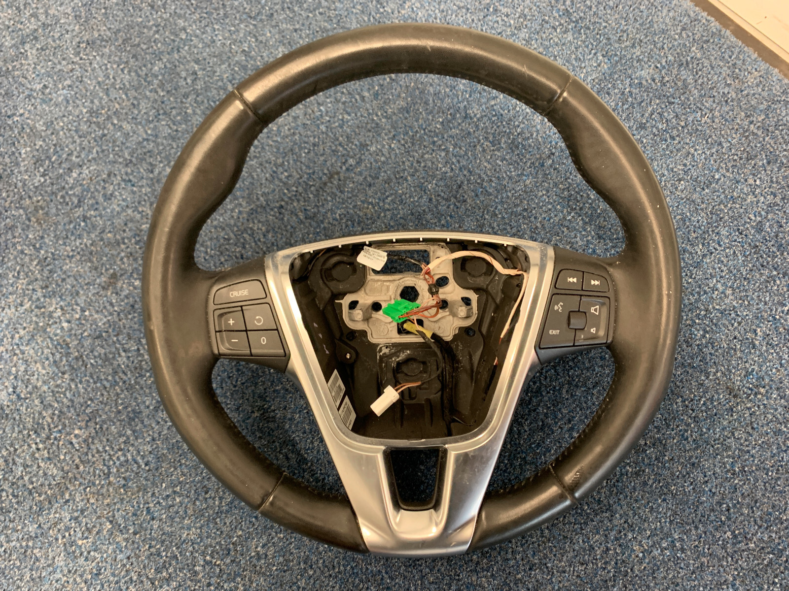 14-18 Volvo S60 Gray Leather Heated Steering wheel 31332536