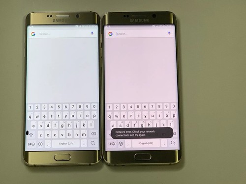 Lot of 2 Samsung Galaxy S6 Edge+ Plus G928 T-mobile Unlocked Gold Smartphones