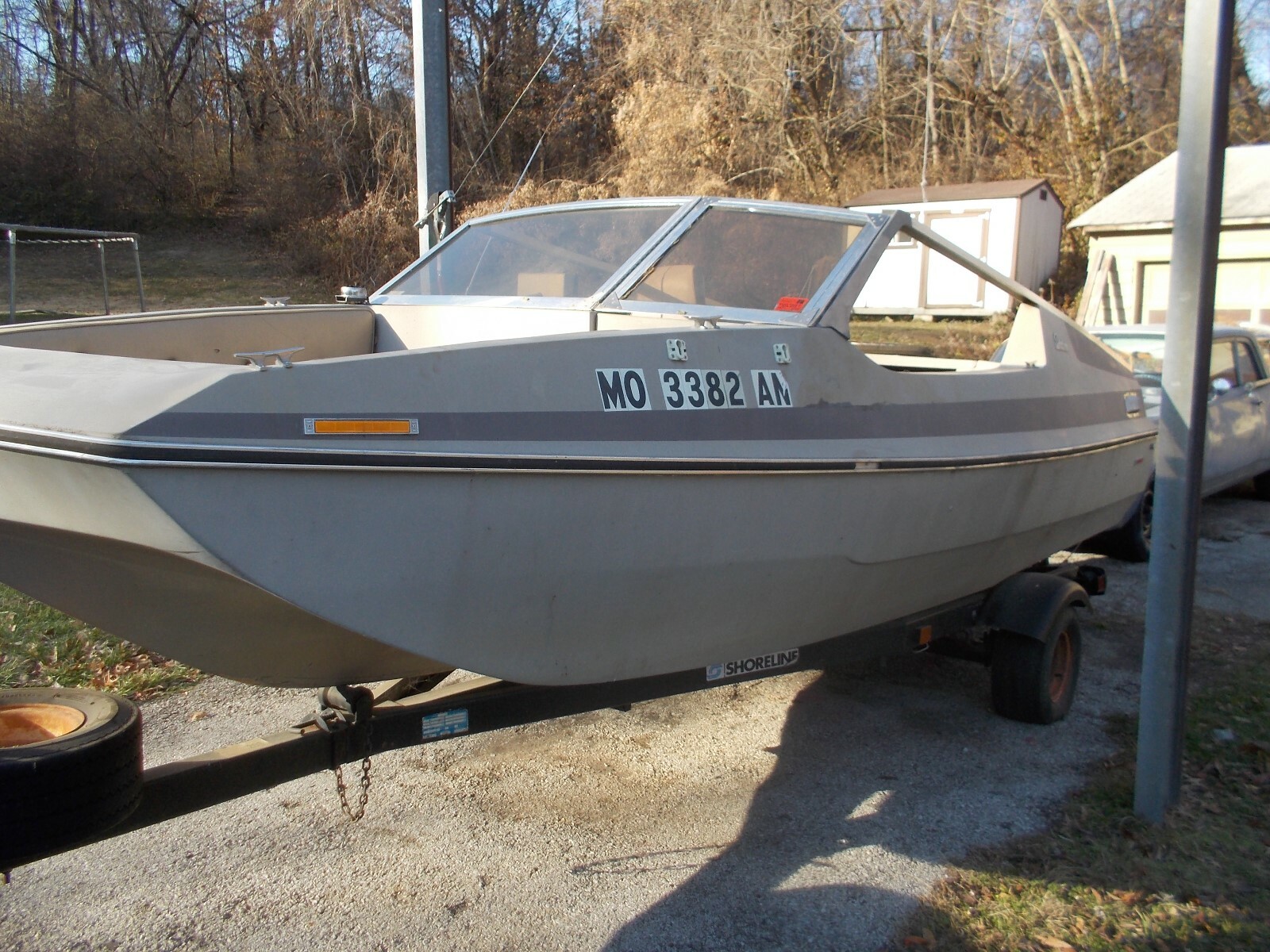 1972 SIDEWINDER W/1967 225 BUICK TRADE VERY RARE OPEN BOW BOAT project boat