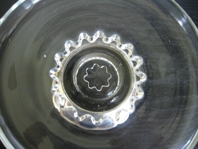 Web Sterling Silver Based Pedestal Glass Bon Bon Mint Dish