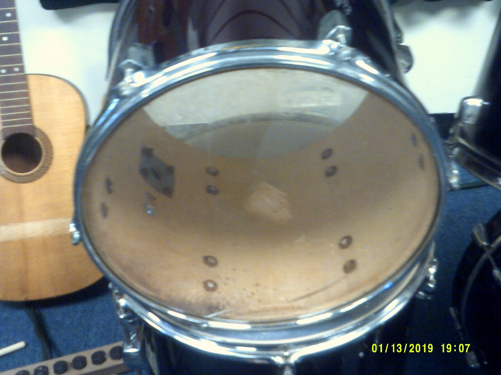 rhythm art  12 dia by 10 deep Tom drum  red