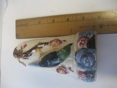 ORIGINAL YANKO WARE CERAMIC WALL POCKET/MADE IN JAPAN