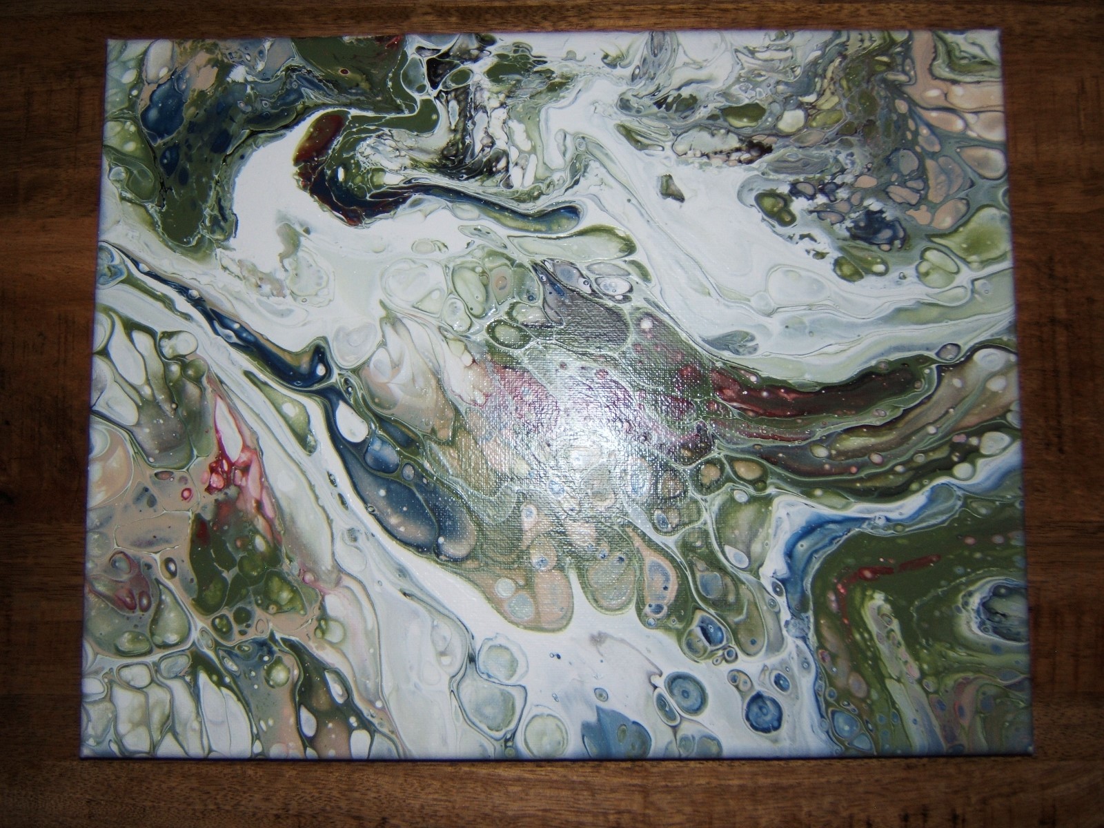 Abstract art Set of 2 acrylic on canvas 11 x 14