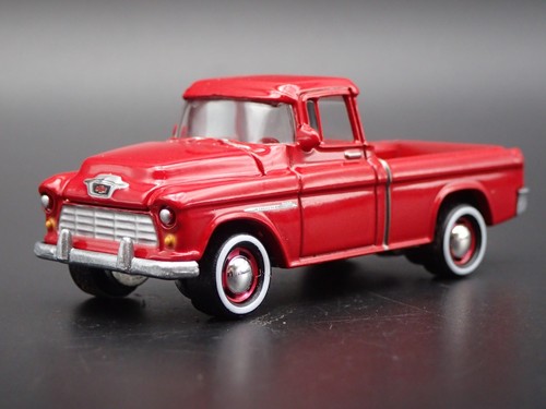 1955 55 CHEVY CHEVROLET CAMEO PICKUP TRUCK W HITCH 1:64 SCALE DIECAST MODEL CAR 1955 55 CHEVY CHEVROLET CAMEO PICKUP TRUCK W HITCH 1:64 SCALE DIECAST MODEL CAR