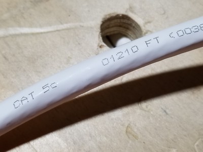 Superior Essex 24/25P Power Sum CAT5E Backbone Network Cable Plenum White /25ft