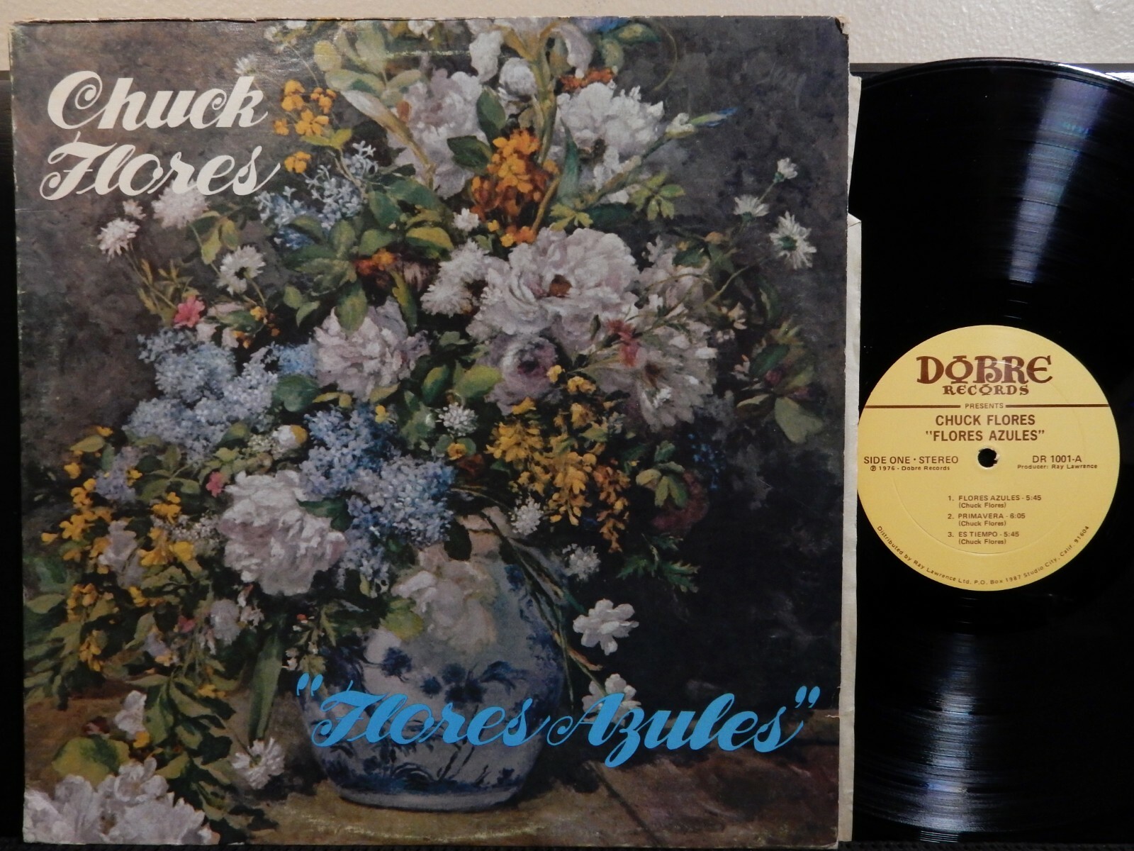 CHUCK FLORES Flores Azules LP DOBRE DR 1001 Stereo 1976 Jazz