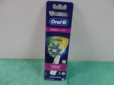 Oral-B Cross Action  Electric Toothbrush Replacement Brush Heads - 4ct- White