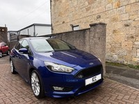 17 FORD FOCUS ST LINE TURBO 5DR DEEP IMPACT BLUE SATNAV BODYKIT 17" ALLOYS B/TH