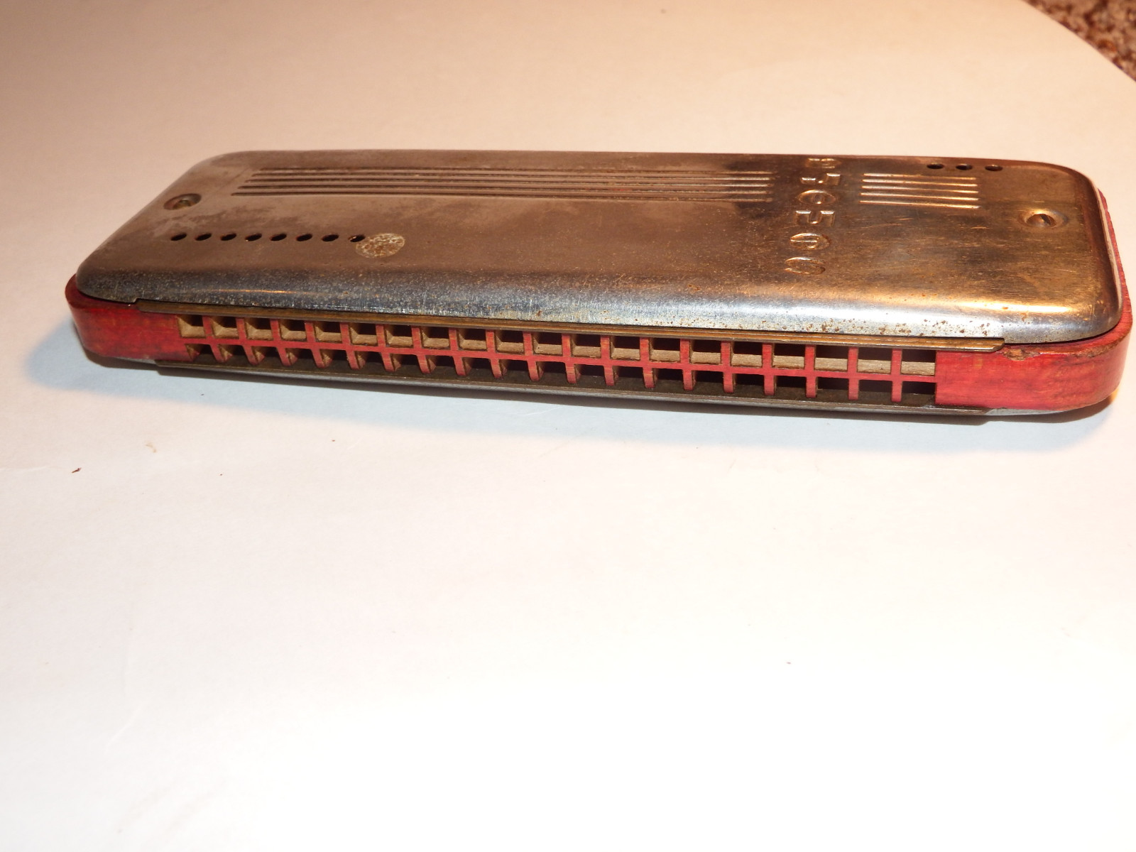 Rare Vintage Senora Melodia Double Sided Harmonica  Made In Poland   7 