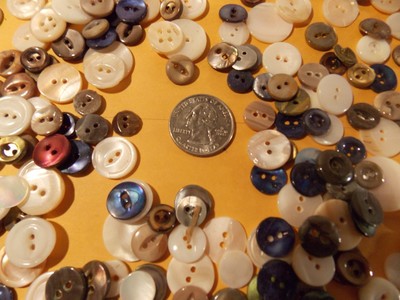 Mother of Pearl Buttons--New Old Stock Mississippi River 2 ounce (LOT C )