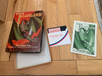 Avalon Hill Computer Game Telengard (Commodore 64 128) TESTED WORKS in box