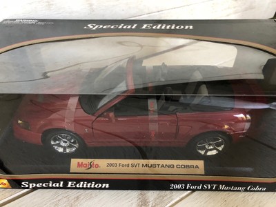 MAISTO 2003 FORD MUSTANG SVT COBRA RED 1:18