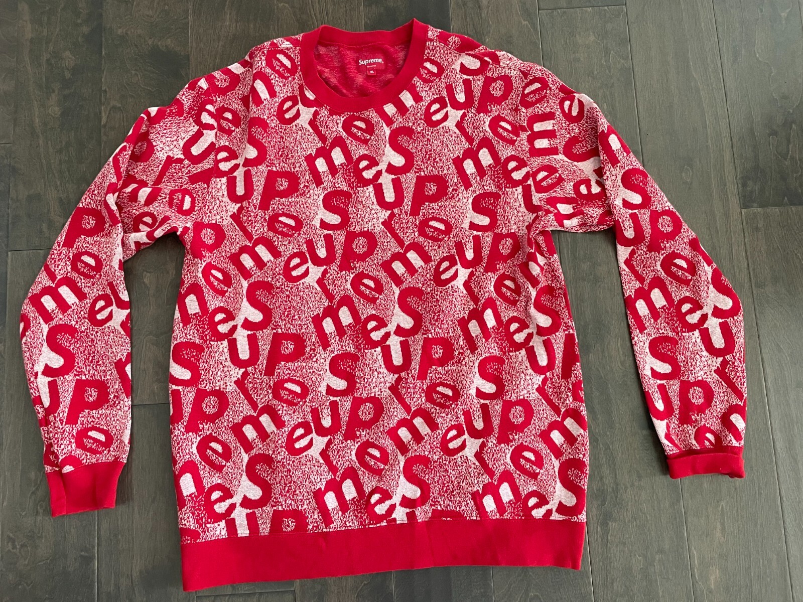 19AW Supreme Scatter Text Crewneck XL Supreme 19AW Scatter Text