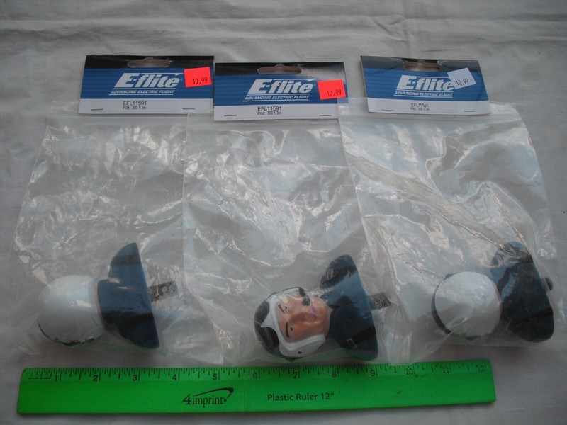 Lot of 3 E-flite EFL11591 Pilot, 300 1.3m, Horizon Hobby, RC R/C Plane Airplane