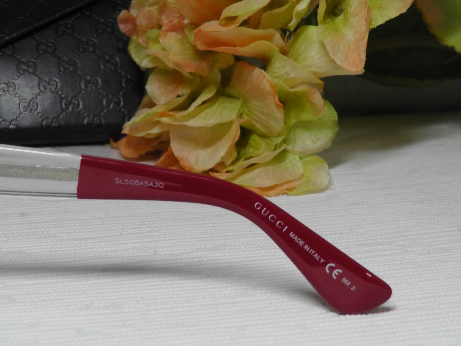 Pre-owned Gucci Gg3863s Oversized Square Black/crystal Frame 900 Eu Sunglasses 54 22 145 In Gray