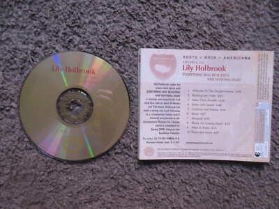 LILY HOLBROOK  EVERYTHING WAS BEAUTIFUL AND NOTHING HURT  2005 NM ADVANCE PROMO