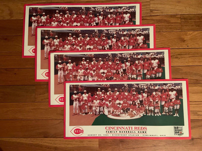 CINCINNATI REDS Baseball Team PRINT RIVERFRONT STADIUM 1995 with Shotzy New lot4