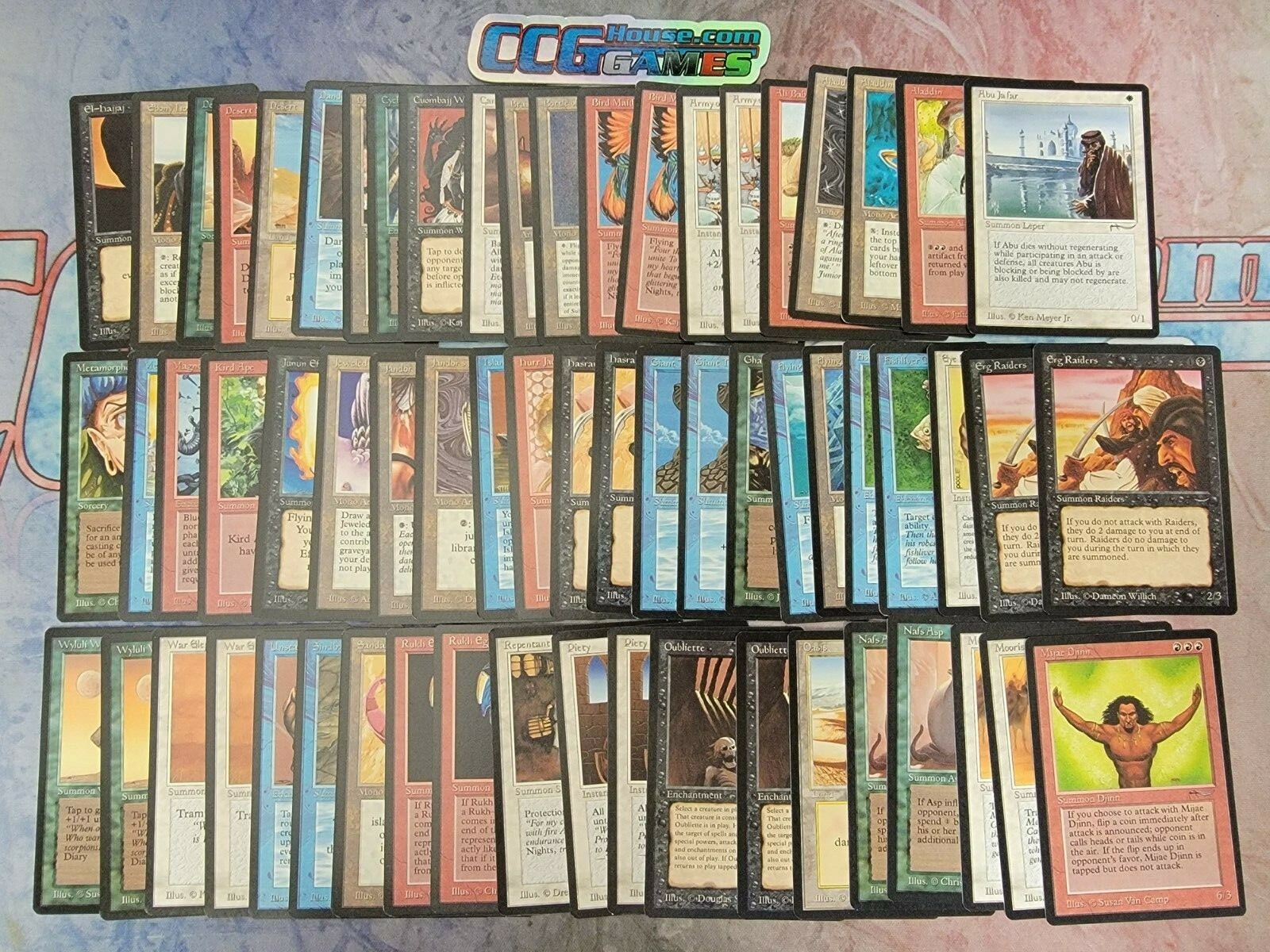 Arabian Nights Complete Set MTG Magic the Gathering Vintage Arabian Nights Complete Set MTG Magic the Gathering Vintage