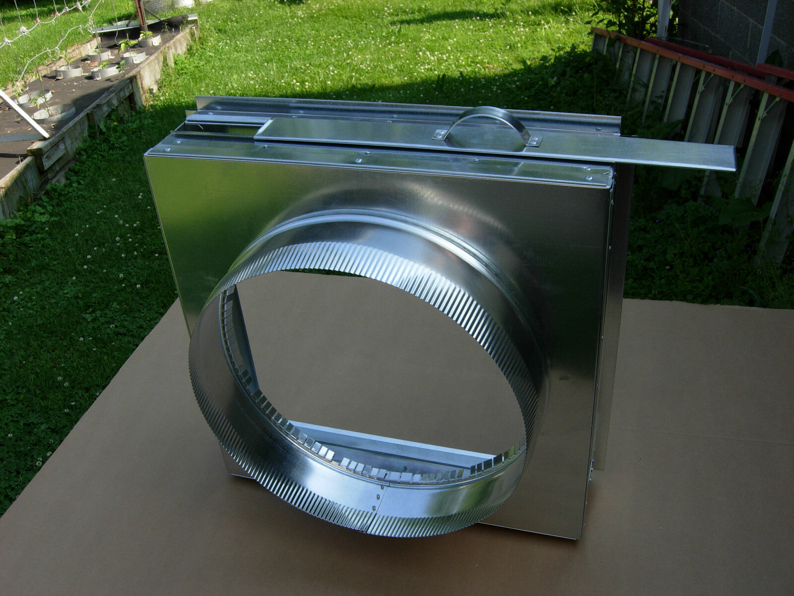 Return air filter plenum, filter 20x20x1″ , and round 18″ collar