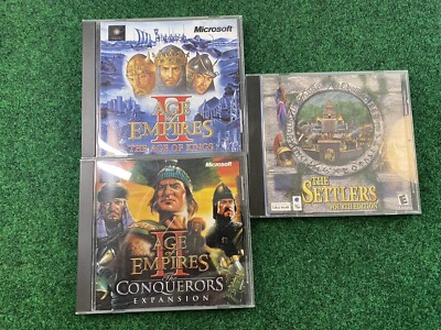 vintage computer Games Age Of Empires And The Settlers