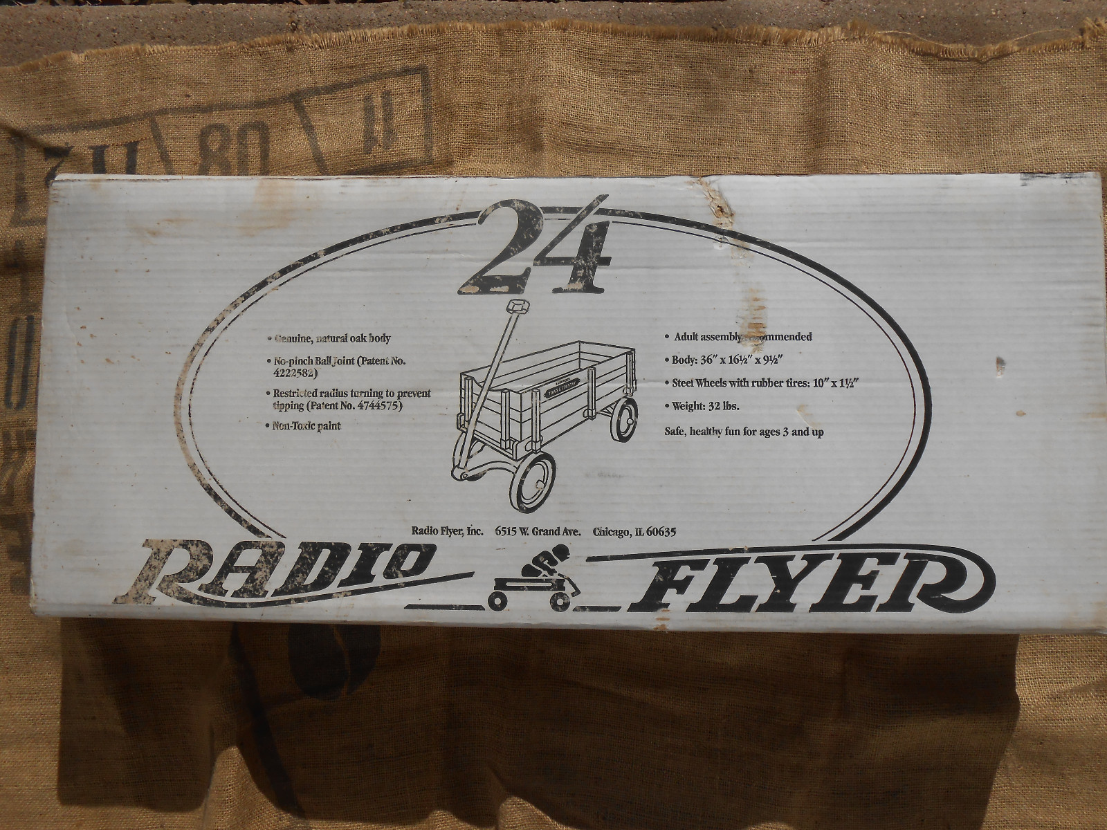 Radio Flyer TOWN & COUNTRY Model 24 Wagon • Vintage 1980's 